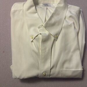 Men's Brooks Brothers 18 1/2  Long Sleeve Dress White Shirt